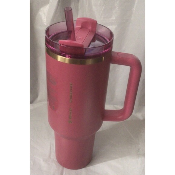 2024 Starbucks Stanley Cup Holiday Tumbler 40 oz Winter Pink Brand New Release